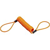 【6ヶ月保証付】ストッピングワイヤー ケーブル オレンジ ロック 鍵 盗難防止用品[ディスクロック][ワイヤーロック] 36696