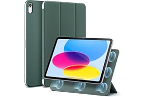 ESR iPad 11世代 ケース A16 (11インチ、2025モデル) iPad 第10世代 (10.9インチ、2022モデル)専用 強力マグネット吸着式 スリムな三つ折りスタンドケース 自動ウェイク/スリープ耐 久性保護 軽量 シルクのよう滑ら