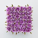 Formosaflowers （ フォルモサフラワーズ ） LED フラワー ＜ ローズキューブ / 造花 ＞ アーティフィシャルフラワー 自動点灯機能 ラベンダー