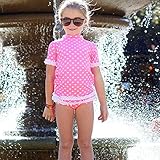 Ruffle Butts ラッフルバッツ Ruffled Swimwear スイムウエアホットピンクハート 水着 キッズ 発送 [並行輸入品]
