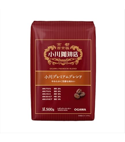 Amazon | 小川珈琲店 小川プレミアムブレンド 粉 500g | 小川珈琲 | 焙