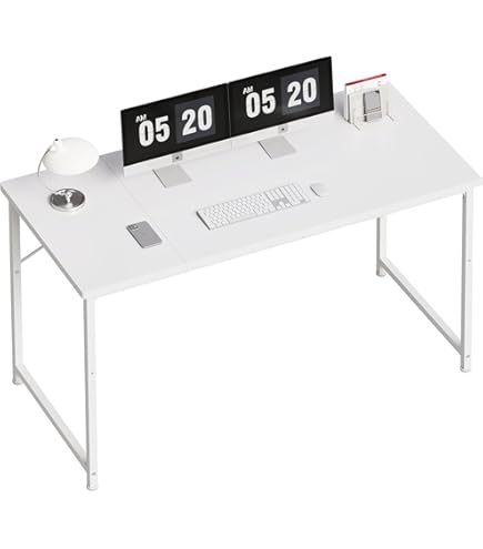 Amazon | ISSEIKI フェロー デスク 100 (ナチュラル)(ホワイト) 【組立