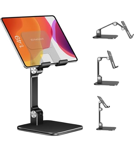 Supporto Per Tablet Regolabile 360° - In Alluminio, Per IPad E Smartphone - Foto 10