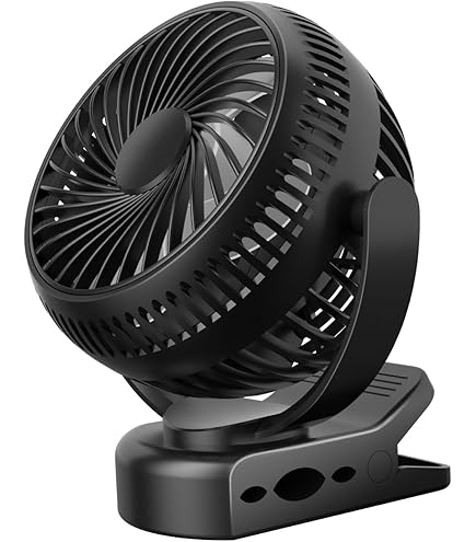 ミニ充電式クリップファン（卓上／壁掛け／持ち運び可能・静音で強風） Amazon | 【3WAY仕様】卓上・クリップ・壁掛け扇風機 小型 静音