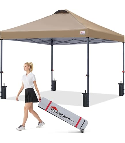 Amazon | MASTERCANOPY ワンタッチ タープテント 2.5mx2.5m サイド