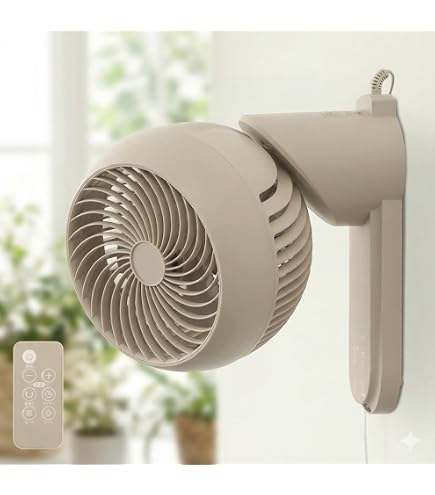 Amazon | 壁掛け扇風機 壁掛けフルリモコン扇風機(30cm・5枚羽根