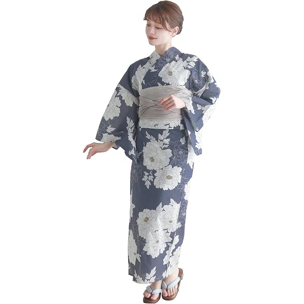 Amazon | [さらさ] 変わり織 お仕立て上がり浴衣 つばめ柄 ゆかた単品