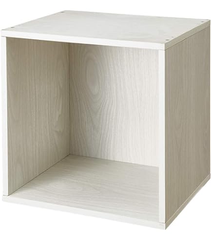 Amazon｜木製 ディスプレイ ボックス 20cm角 ホワイトウッド 【 カラー