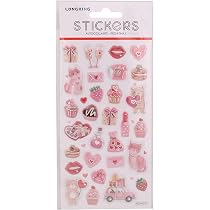 Amazon.co.jp: ぷっくりシール ピンクハート : 文房具・オフィス用品
