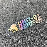 EVA新世紀エヴァンゲリオン 車用ステッカー UNIT-01 初号機デザイン 20/30CM 防水ステッカー 自動車/自転車/バイク用 装飾 壁紙 コスプレ小物 かわいい (20*5.5CM,C（2個）) [並行輸入品]