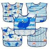 iplay アイプレイ　スタイ　ビブ　防水　５枚セット 9-18ヶ月 (クジラサブマリンブルー)