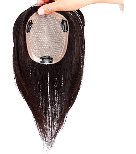 Amazon.co.jp: HIYE 部分ウィッグ 総手植え 人毛100% 頭頂部 女性 自然