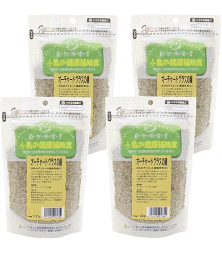 Amazon | 無添加 オーチャードグラスの種 100g 鳥の餌 小鳥 インコ