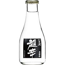 Amazon.co.jp: 上撰 黒松白鹿 超辛本醸造 プリント瓶 180ml : 食品