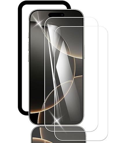 Amazon | 【2+2 セット】適用 iPhone16 Pro ガラスフィルム（2枚入り
