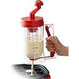 富士商 粉つぎ器 たこ焼き 粉つぎ名人 900ml かき混ぜ器 レバーを引くだけで注げる たこ焼き作り パンケーキ作り 簡単調理 F8639 1個入