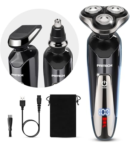 Philips Shaver S9000 Prestige Electric Wet and Dry Shaver, Bright