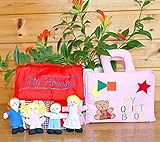 布絵本MY QUIET BOOK ベア ピンク&布おもちゃ　布のプレイハウス　MY HOUSE スマイル・プレイ&ラーンギフトセット