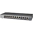 【正規品】 ネットギア NETGEAR スイッチングハブ 10ポート (10G / 5G / 2.5G / 1G 2ポート + 1G 8ポート) 金属筐体 静音ファンレス リミテッドライフタイムハードウェア保証 アンマネージスイッチ GS110MX-