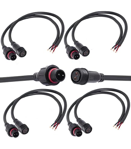Connecteurs étanches 2 Fils YETOR – 16 AWG – Mâle Et Femelle – Pour LED, Feux, Etc.