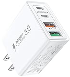 Type-C 充電器 USB コンセント タイプc iPhone 急速充電器 合計40W 4ポート USB C + USB A ACアダプター PD 20W スマホ アイフォン 充電ステーション タイプc アダプタ 電源タップ iPhone/iPad/Galaxy その他Android各種対応