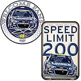 Jimmie Johnson # 48 NASCARプラスチックサインセット – 2パック