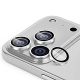 antalink 対応 iPhone 17 Pro / 17 Pro Max カメラ保護 カメラ保護カバー アルミ合金＋強化ガラス製 カメラフィルム 曇り防止 高透過率 黒縁取り 露出オーバー防止 指紋防止 自動吸着 気泡ゼロ 対応 いphone 17 Pro / 17 Pro Max レンズカバー 【2枚セット】(シルバー)