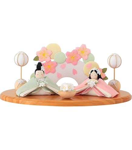 Amazon | 草園作 雛人形 三人官女 五寸 三白 正絹 ひな人形 お雛様  