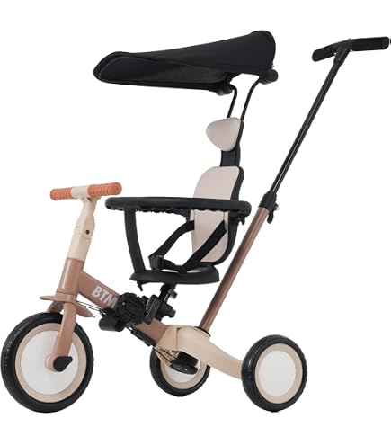 Amazon.co.jp: BTM 三輪車 ワンタッチ折りたたみ 高級 子供用三輪車