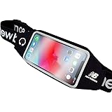 【 new balance 正規品 】 new balance 「 ランニングポーチ 」 ニューバランス ウエストポーチ iPhone スマホ対応 薄型 軽量 おしゃれ メンズ レディース (ブラック)