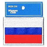 刺繍ワッペン国旗エンブレム ロシア国旗 NO-342 (M 約5.5cmx8cm) 刺繍ワッペン国旗エンブレム ロシア国旗 NO-342 (M 約5.5cmx8cm)