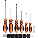 [Amazonブランド] Umi.(ウミ) ドライバーセット スタッビドライバー ボールグリップ プラス マイナス 6本組 自動車整備用 家具組み立て用