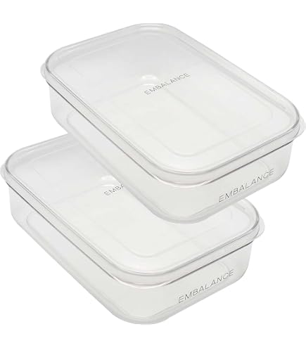 Amazon｜ウィルマックス 保存容器 エンバランス クリアコンテナ S x 2