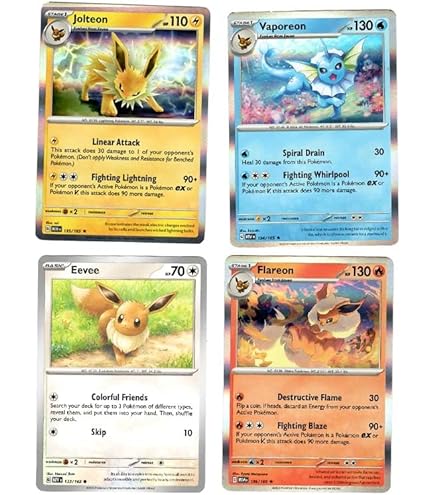 Amazon.co.jp: イーブイ - ポケモン - 4カードロット - Hidden Fates