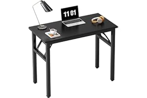 Need Small Computer Desk 31.5 inches Folding Table No Assembly Sturdy Small Writing Desk Folding Desk for Small Spaces, All B