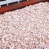 天然石 玉石砂利 1-2cm 20kg パウダーピンク (ガーデニングに最適 ピンク砂利）