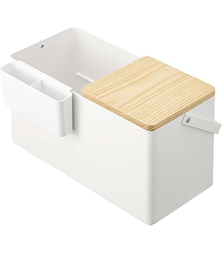 Amazon.co.jp: メイクボックス ホワイト 約W31XD15（取っ手含む）XH15