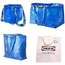 Amazon.co.jp: IKEA ビニール製ショッピングバッグ KLAMBY