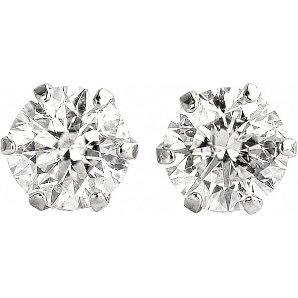 Amazon | 宝石の森 ダイヤモンド ピアス 合計0.8カラット プラチナ Amazon | 宝石の森 ダイヤモンド ピアス 合計0.8カラット プラチナ