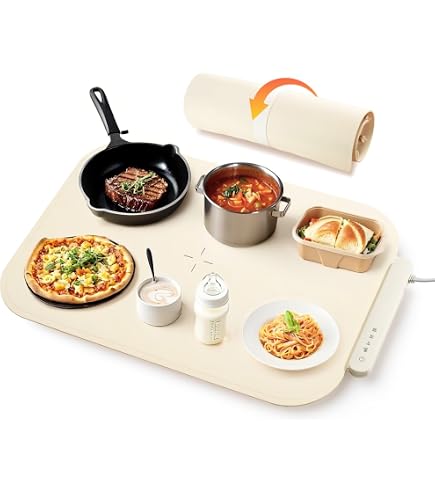 Amazon | COWSAR 食品保温プレート 電気保温トレイ 7段階温度調整
