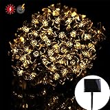 RPGT ソーラー LEDイルミネーションライト 33m 300LED 桜の花 ソーラーライトストリング USB充電式 防水 8ライトモード ソーラー充電式 さくらタイプ クリスマスガーデン装飾ライト