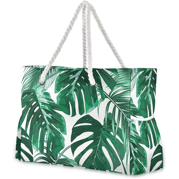 ALAZA Colorful Tie Dye Beach Tote Bag - Large Shoulder Bag With Cotton Rope Handles, 20.5x15x7.3 Inches - View #14