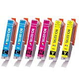 キャノン用321インク BCI-321互換インク BCI-321XL互換インク カートリッジ （2C/2M/2Y） 3色6本セット （大容量/残量検知/個別包装）対応機種:PIXUS MP990 MP980 MP640 MP630 MP620 MP560 MP550 MP540 iP3600 iP4600 iP4700 MX860