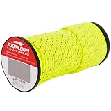 Soomloom テント用ロープ パラコード 反射材付き 張り綱 全長50m ロープ直径2㎜/3㎜/4㎜/5㎜/6㎜ (6mmイエロー50M)
