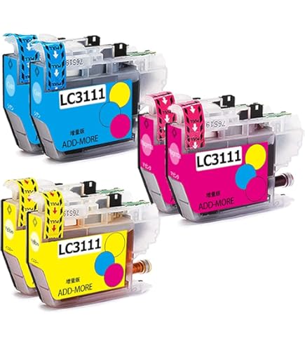 Amazon.co.jp: ブラザー用LC3111BK(B3111BK) 互換インク