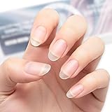 COLORBIRD ネイルチップ 超薄 ショート クリア サンディング 自然なフィット感 つけ爪 (オーバルS, 300pcs)