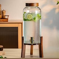 【可】ガラス製  ウォーターサーバー容器 手軽にお茶やフレーバーウォーターを 耐熱ガラス ウォーター