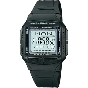 [カシオ] 腕時計 データバンク DB-36-1AJF ブラック