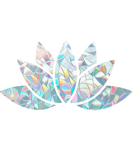 GORGECRAFT Flower Of Life Window Decals - 4 Pack Colorful Mandala Static Clings (6.3 Inch) - View #8