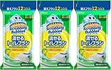 スクラビングバブル トイレ掃除 流せるトイレブラシ シトラスの香り 付け替え用36個セット (12個入り×3) トイレ洗剤 黒ずみ トイレ 掃除 まとめ買い 使い捨て 洗剤
